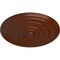 Ekena Millwork Carton Medallion (For Canopies up to 3 3/4"), 17 3/4"OD x 1 3/8"P, Burnished Mahogany Crackle CM18CABMC - alternate 2